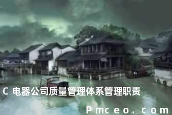 c电器公司质量管理体系管理职责 c电器公司质量管理体系管理职责