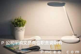 p公司采购文员岗位职责说明书 p公司采购文员岗位职责说明书