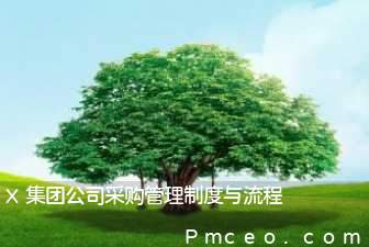x集团公司采购管理制度与流程 x集团公司采购管理制度与流程