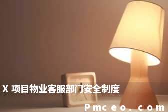 x项目物业客服部门安全制度 x项目物业客服部门安全制度