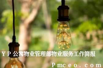 yp公寓物业管理部物业服务工作简报 yp公寓物业管理部物业服务工作简报