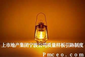上市地产集团宁波公司质量样板引路制度 上市地产集团宁波公司质量样板引路制度