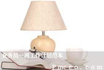 业务员一周工作计划范本 业务员一周工作计划范本