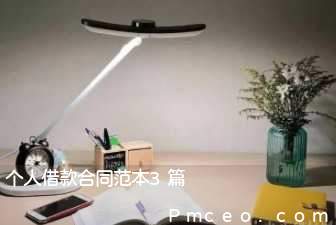 个人借款合同范本3篇 个人借款合同范本3篇