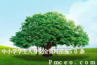 中小学学生人身安全管理措施50条 中小学学生人身安全管理措施50条