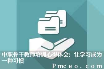中职骨干教师培训心得体会:让学习成为一种习惯 中职骨干教师培训心得体会:让学习成为一种习惯