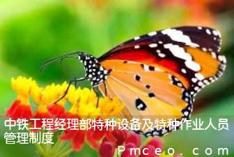 中铁工程经理部特种设备及特种作业人员管理制度 中铁工程经理部特种设备及特种作业人员管理制度