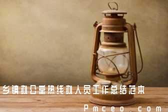 乡镇办公室热线办人员工作总结范本 乡镇办公室热线办人员工作总结范本