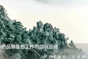 产品销售部工作的自我总结 产品销售部工作的自我总结
