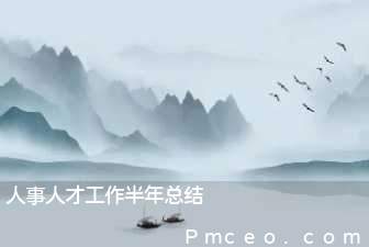 人事人才工作半年总结 人事人才工作半年总结