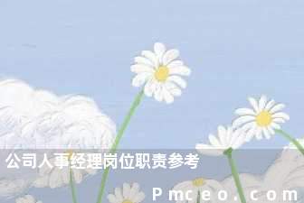 公司人事经理岗位职责参考 公司人事经理岗位职责参考