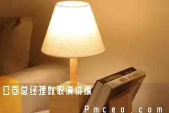 公司总经理就职演讲稿 公司总经理就职演讲稿