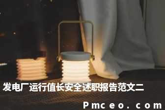 发电厂运行值长安全述职报告范文二 发电厂运行值长安全述职报告范文二