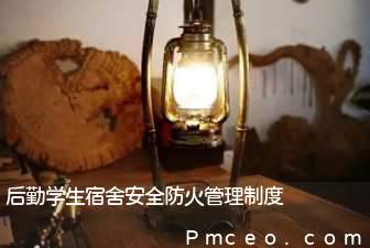 后勤学生宿舍安全防火管理制度 后勤学生宿舍安全防火管理制度