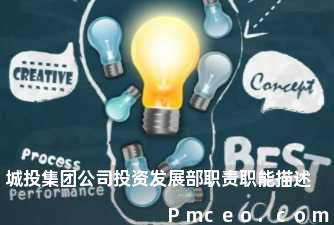 城投集团公司投资发展部职责职能描述 城投集团公司投资发展部职责职能描述