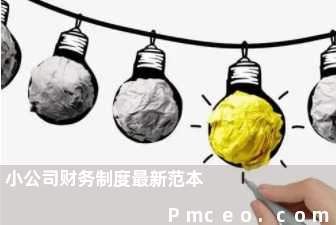 小公司财务制度最新范本 小公司财务制度最新范本