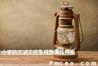 小学防灾减灾应急疏散演练预案 小学防灾减灾应急疏散演练预案
