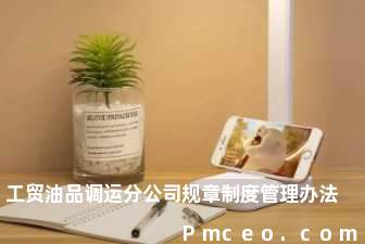 工贸油品调运分公司规章制度管理办法 工贸油品调运分公司规章制度管理办法