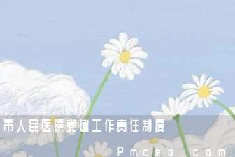 市人民医院党建工作责任制度 市人民医院党建工作责任制度