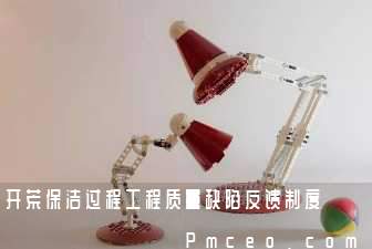 开荒保洁过程工程质量缺陷反馈制度 开荒保洁过程工程质量缺陷反馈制度
