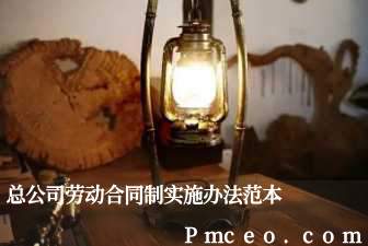 总公司劳动合同制实施办法范本 总公司劳动合同制实施办法范本