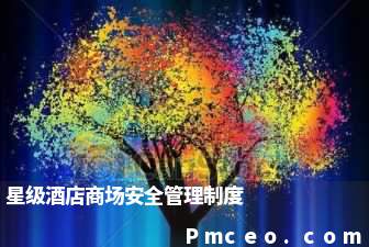 星级酒店商场安全管理制度 星级酒店商场安全管理制度