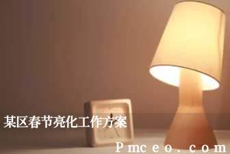 某区春节亮化工作方案 某区春节亮化工作方案