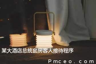 某大酒店总统套房客人接待程序 某大酒店总统套房客人接待程序
