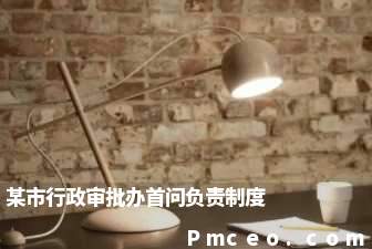 某市行政审批办首问负责制度 某市行政审批办首问负责制度