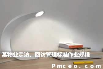 某物业走访、回访管理标准作业规程 某物业走访、回访管理标准作业规程