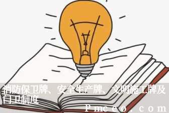 消防保卫牌、安全生产牌、文明施工牌及门卫制度 消防保卫牌、安全生产牌、文明施工牌及门卫制度