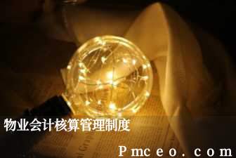 物业会计核算管理制度 物业会计核算管理制度