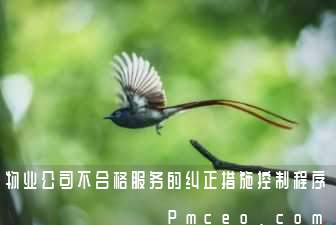 物业公司不合格服务的纠正措施控制程序 物业公司不合格服务的纠正措施控制程序