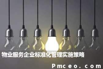 物业服务企业标准化管理实施策略 物业服务企业标准化管理实施策略