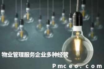 物业管理服务企业多种经营 物业管理服务企业多种经营