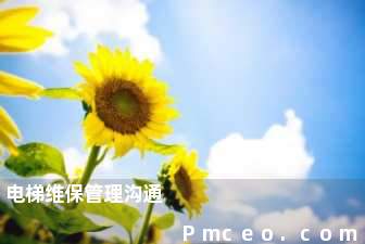 电梯维保管理沟通 电梯维保管理沟通