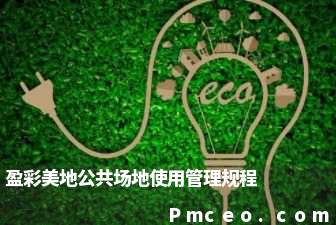 盈彩美地公共场地使用管理规程 盈彩美地公共场地使用管理规程