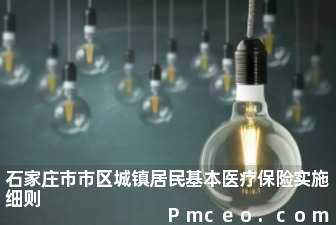 石家庄市市区城镇居民基本医疗保险实施细则 石家庄市市区城镇居民基本医疗保险实施细则