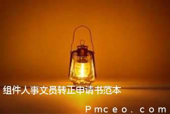 组件人事文员转正申请书范本 组件人事文员转正申请书范本