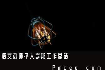 语文教师个人学期工作总结 语文教师个人学期工作总结