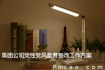 集团公司党性党风教育整改工作方案 集团公司党性党风教育整改工作方案