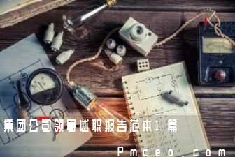 集团公司领导述职报告范本1篇 集团公司领导述职报告范本1篇