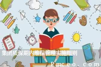 集团质保期内维保管理实施细则 集团质保期内维保管理实施细则